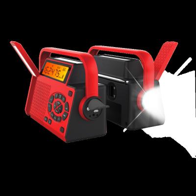 China XSY-310 Protable Portable HOT Solar Crank Time Backup Three Methods Flashlight Charging Radio for sale