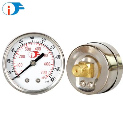 China Non-corrosive to high bar brass stainless differential pressure gauge for sale