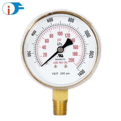 China Mainly used for Acetylene Pressure Gauge Lpg Gas Pressure Wise Measurement for sale