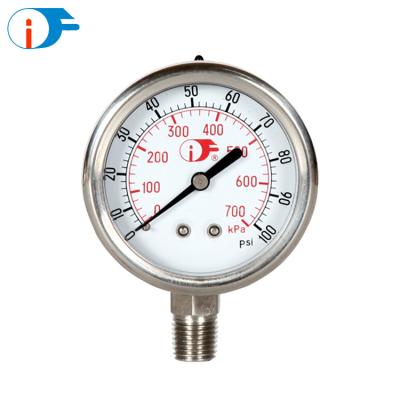 China For the most corrosive media and environments use China's best selling waterproof pressure gauge for sale