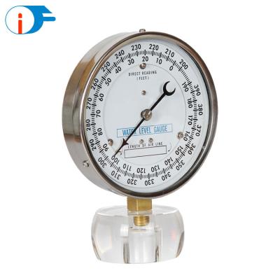 China Used to indicate water depth in good China factory direct sale 0-390 feet water level pressure gauge for sale with 19 years experience for sale