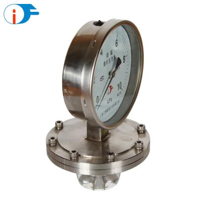 China For systems with high cycle rates oil filled diaphragm seal pressure gauge pressure gauge for sale