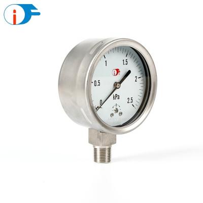 China For the most corrosive media with small pressure and environments use. Custom Single 6 Bar Column Refrigeration Steam Boiler Pressure Gauge for sale