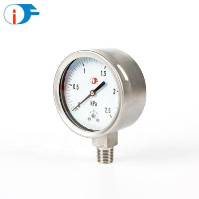 China For the most corrosive media with small pressure and environments use. 2.5 Bar Water Pressure Gauge Lowes Gas Oxygen Cylinder Pressure Gauge for sale