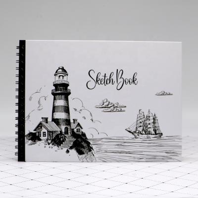 China European A4 Landscape Spiral Sketch Book, A4 Guest Book, Customized Scrapbook Foto Scrapbook for sale