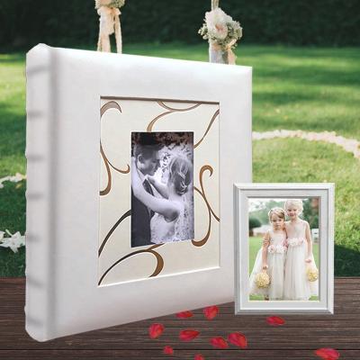 China Keeping Photos OUR WEDDING Album Holds 200 Photos , Photo Album 4x6 PU Leather for sale