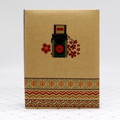 China Custom Glue Limit 4x6 Photo Album 200 Paper Photos Slip In PP Paper Pouch With Note Tags for sale