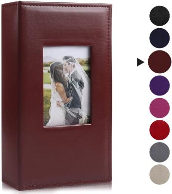 China Professional Cheap Plastic PU Photo Album 4*6 Inch Clear Wedding Photo Album for sale