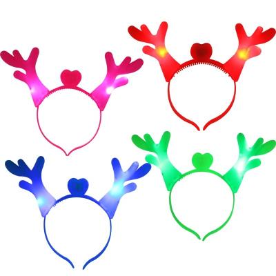 China Wholesale New Luminous Toys Christmas Glow Antlers Christmas Glow Headdress SOP.240719.0006 for sale