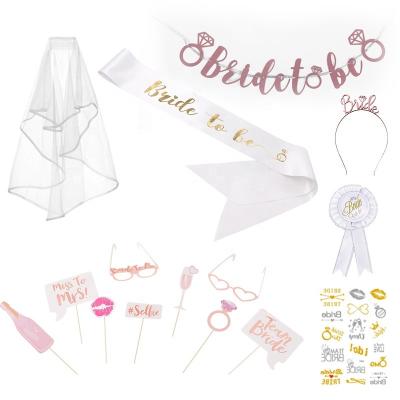 China Simple Bride Party Wedding Set With Party Banner Decoration SOP.190719.0001 for sale