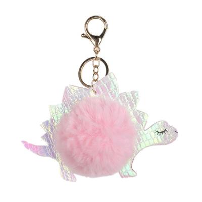 China Itation Rabbit Fur+New PU Leather+PU AlloyIm Shiny Dinosaur Fur Main Chain Accessories for sale