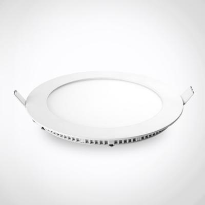 China Residential 6000k 18w With Frame 30000h Round Aluminum Slim Led Panel Light Ceiling for sale