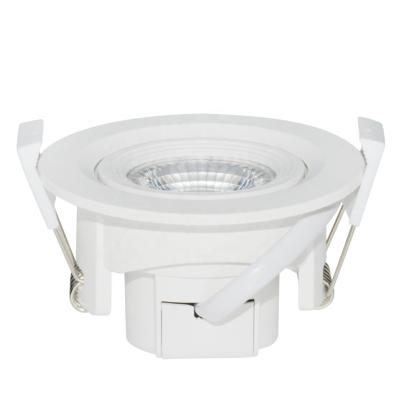 China Modern Best Price LED Spot Light Circular Plastic Enclosed Recessed Light 3W 5W 85-265V 3000K 4000K 5700K for sale