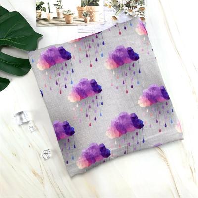 China Anti Pill Super Quality Digital Printing Cotton Muslin Blanket Fabric for sale