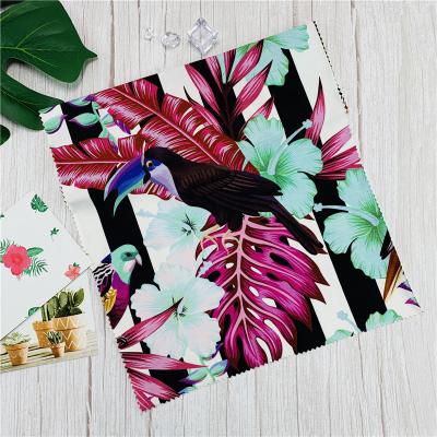 China Excellent Elasticity Anti-Static Rayon Lycra Digital Printed Fabric No MOQ for sale