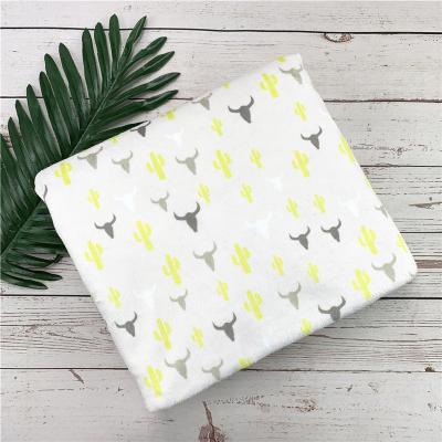 China Wrinkle Resistant High Quality Soft Polyester Custom Digital Printed Minky Fabric For Baby Blanket for sale