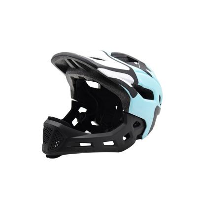 China Promotional Custom Compounds New Kids Clown Pattern Cyan-Blue Kids Bicycle Helmet for sale