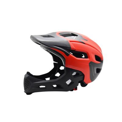 China Wholesale fullface helmets factory black fullface children's bicycle balance helmets and red helmets for sale