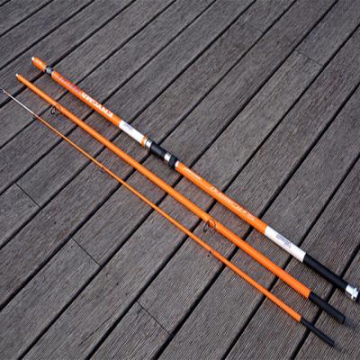 China Carbon 4.2m 3 Section Carbon Surf Casting Rods Carbon Fiber Fishing Rods for sale