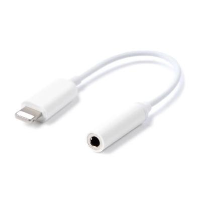 China Lightweight Mini Lightning Adapter , White Phone Jack To 3.5 Mm Adapter for sale