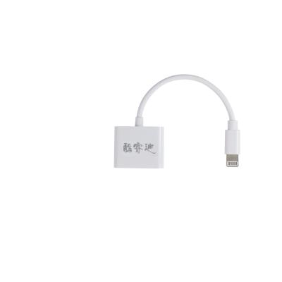 China Copper Wire Mini Lightning Adapter , Headphone Jack To Lightning Adapter for sale