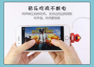 China Red Iphone X Dual Lightning Adapter Support Charging / Listening / Playing Games for sale