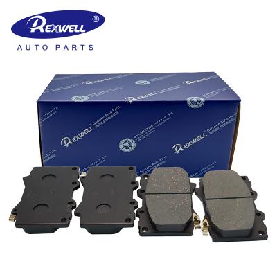 China Auto Sparte Parts Car Ceramic Semi-Metal Front Disc Brake Pads 04465-YZZF6 voor TOYOTA LAND CRUISER HILUX Pickup 4X4 2001-2005 Te koop