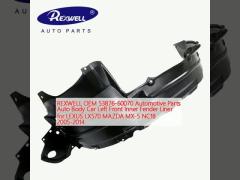 REXWELL OEM 53876-60070 Automotive Parts Auto Body Car Left Front Inner Fender Liner for LEXUS LX570 MAZDA MX-5 NC18 2005-2014