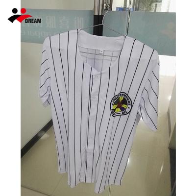 China Antibacterial Sublimation Pin Bar Buttons Down Baseball Tank Top Shirt For Men Custom Baseball Tank Top For Sale for sale