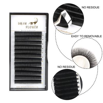 China Matte /soft Patent Product OEM Private Label Lash Fan 0.03 Super Easy Fan Automatic Eyelash Extensions for sale