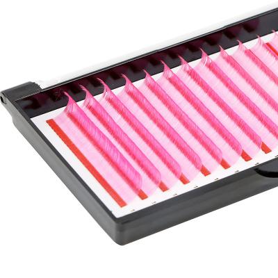 China Matte /soft Individual Handmade Russian Lashes Volume Colored Lashes Eyelashes Strips Extensions Eyelashes for sale