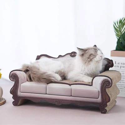 China Cat Sofa Paper Bed from Cat Scratching Post Corrugated Cardboard Cat Scratcher Cardboard Lounge Pet from viable manufacturer for sale