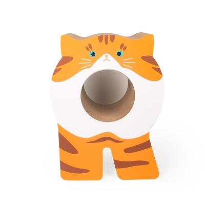 China Viable Factory Cat Supplies Letters Decoration Cat Climbing Mail Corrugated Paper Cat Scratcher Cardboard Lounge for sale