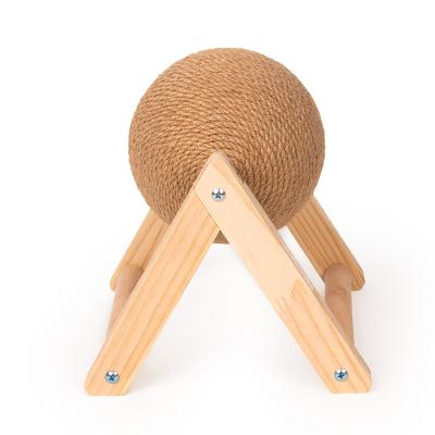 China Wear-Resistant Grinding Sisal Rope Ball Board Cat Scratching Ball Toy Kitten Paw Toys Cats Scratcher Pet Furniture Supplies Wear-Resistant for sale