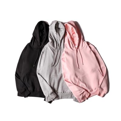 China Breathable Hooded Hoodie Solid Color Plus Size Casual Loose Hoodie for sale