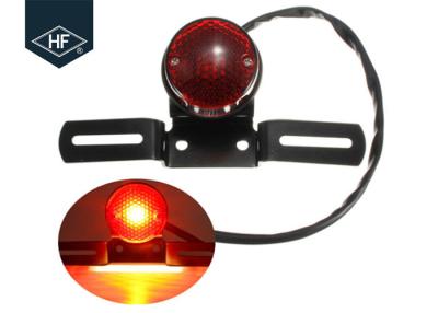 Chine Amber Metal Aftermarket Motorcycle Lights noire ronde pour le coureur de café de vélo de saleté d'ATV à vendre