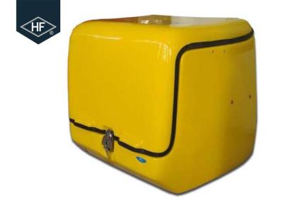 中国 防水Motorbike Food Delivery Box 139L Volume Shock Resistance Yellow Color 販売のため