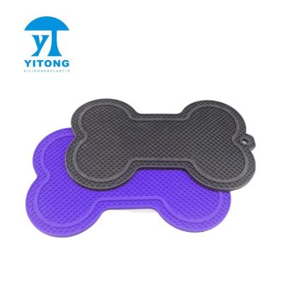 China Waterproof Pet Mat Food Feeding Mat Silicone Travel Pet Food Non-Slip Mat Silicone Mat for sale