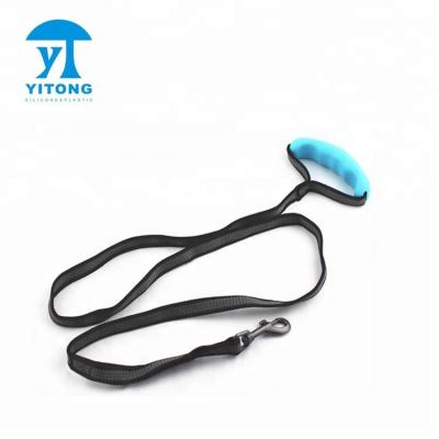 China Durable Retractable Pet Accessories Fashion Silicone Handle Dog Leash For Dogs for sale