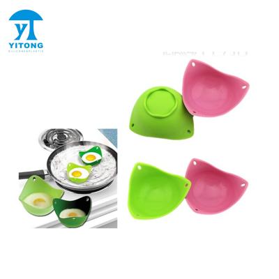 China Sustainable Kitchen Tools Non-Stick Fried Egg Cooker Molds Egg Sandwiches Silicone Egg Maker Molds for sale