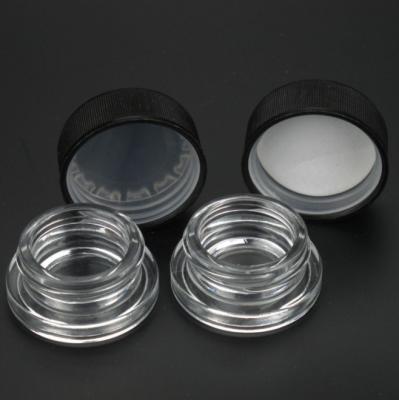 China CR Cosmetic Glass Creams Kids Bottle 5ml Pressure Screw Lid Concentrate Glass Jar for sale