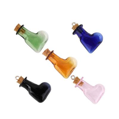 China Vial Cork Stopper Small Empty Glass Home Bottle Storage Gift Decoration Tiny Glass Jars for sale