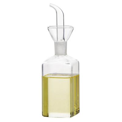 China Frying Oil Kitchen Glass Oil Bottle Household Seasoning Olive Oil Bottle Transparent Glass for sale