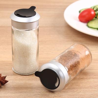 China Sustainable Salt 100ml Spice Glass Bottles For Condiment With Plastic Lid for sale