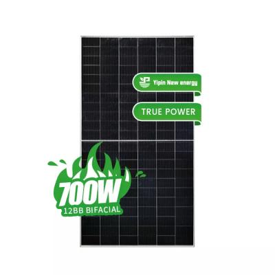 China Solar Power System 700w Hjt Modul Shingeld Solar Panel Bifacial Offset Solar Panels With CE TUV Solar Panel 670w Hjt for sale