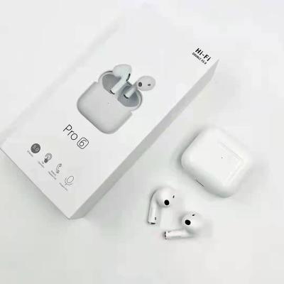 China In-ear Mini Wireless Headset Auto Connect BT Stereo Music Earphone Earbuds Pro 6 for sale