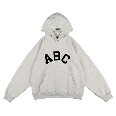 China Autumn and winter new FOG seventh season breathable letter flocking the high street hoodie loose hooded sweater for sale