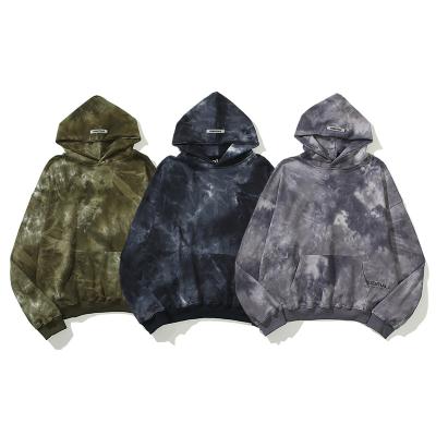 China FOG anti-pilling starry sky tie-dye vintage men loose and simple washed hooded sweater Hoodie women and for sale