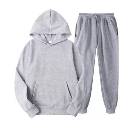 China 2021 Casual Men's Hoodie Solid Color 760G Heavy Hoodie Super Soft Composite Fleece Suit Sports Sports Two Piece Pants for sale