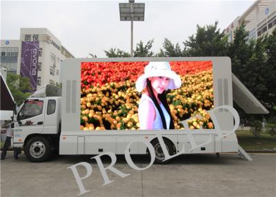 China Outdoor LED Mobile Billboard Advertising Container Truck Mounted Full Color for sale